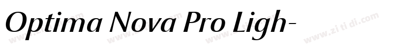 Optima Nova Pro Ligh字体转换
